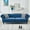 Blue, variant on YWEN 87" Chesterfield Sofa, Mid Century Upholstered Button Tufted Sofa, 3 Seater Velvet Couch with Roll Armrest & Nailhead for Living Room Office