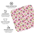 thumbnail image 3 of Pofeuu Strawberry And Cheery Print Coasters for Drinks, 4Pack PU Leather Coasters, Bar Drink Coasters for Tabletop Protection, Furniture from Damage-Square, 3 of 6