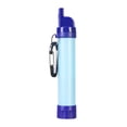 thumbnail image 2 of de agua de supervivencia para filtración de agua, sistema de filtración de agua de paja, purificador de bebidas para senderismo, acampada, Azul shamjiam purificador de agua portátil, 2 of 9