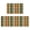 Green Orange Fall, variant on Red Black Buffalo Plaid Snowflake Kitchen Rugs Set of 2, Anti Slip Christmas Holiday Runner Mat for Kitchen Floor