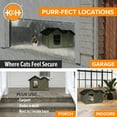 thumbnail image 5 of K&H Pet Products Heated Cat House for Outdoors Extra Wide Unheated Olive/Black 26.5 X 21.5 X 15.5 Inches, 5 of 10