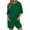 Green, variant on AOOCHASLIY Independence Day Pants Rompers for Women Casual Short Sleeve Solid Pants Oversized Athletic Workout Reversible Hot Shot Tee Romper Deep Pockets