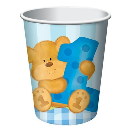 Bear's 1st Birthday Boy 12oz Paper Cups (8ct)