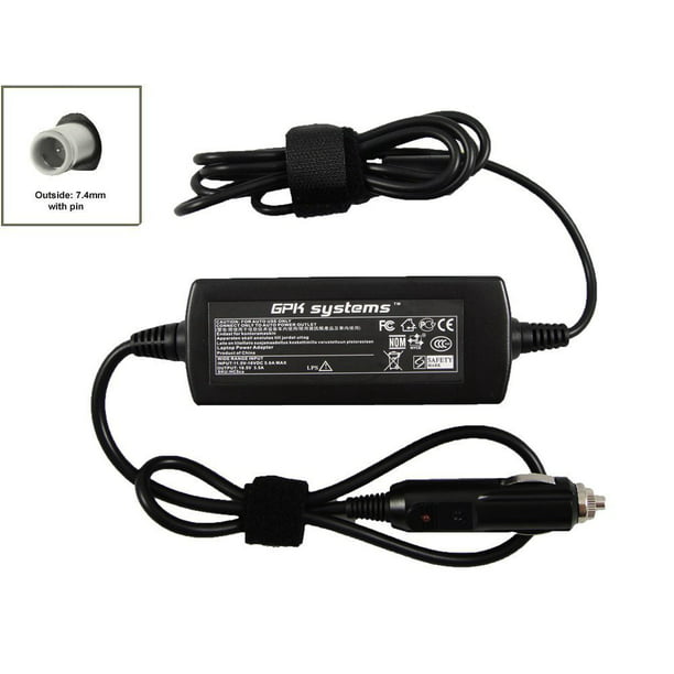Gpk Systems 65w Dc Car Charger Adapter For Hp Compaq 8510w Hp Compaq 8710p Hp Compaq