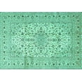 thumbnail image 1 of Ahgly Company Indoor Rectangle Persian Turquoise Blue Traditional Area Rugs, 2' x 3', 1 of 4