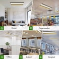 thumbnail image 6 of Yellow Morocco Magnetic Fluorescent Light Covers for Ceiling Lights 2 x 4 Feet, Geometric Grey Stripes Modern Office Classroom Kitchen Drop Ceiling Light Covers Lighting Filters Shade Panel 3 Packs, 6 of 9