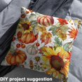 thumbnail image 2 of jejeloiu Hallo Fall Fabric by the Yard 1 Yard,Colorful Maples Pumpkin Home Decor Fabric by the Yard,Rustic Plant Sewing Fabric For Girls Boys,Super Cozy Room Decor, 2 of 6