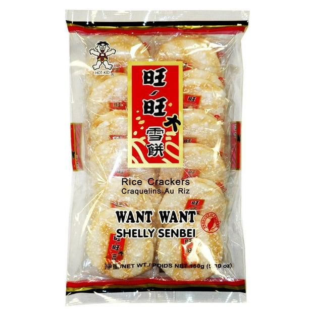 Craquelins au riz Shelly Senbei de Want Want Biscuits au riz