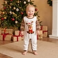 thumbnail image 6 of Nibbcoa Family Matching Pajamas Sets Long Sleeve Reindeer Printed Tops Plaid Pants, 6 of 9