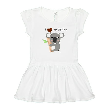 

Inktastic Koala (i Love My Daddy) Gift Toddler Girl Dress