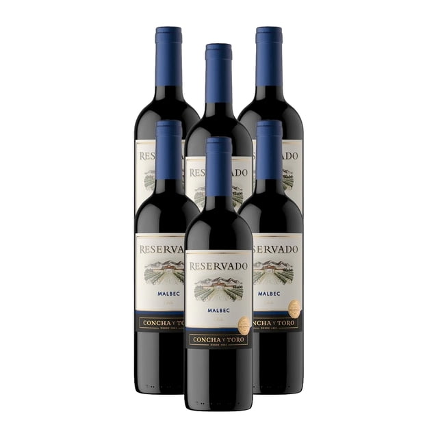 Pack De 6 Vino Tinto Concha Y Toro Malbec 750Ml