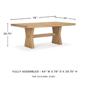 Signature Design by Ashley Galliden Light Brown Dining Table