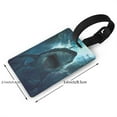 thumbnail image 2 of Cauagu Undersea Shark Print PVC Luggage Tag, Suitcase Label with Name ID Card Baggage Handbag Travel Suitcase Tags Perfect to Quickly Spot Luggage Suitcase, 2 of 7