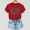 thumbnail image 4 of Cavosen 4th of July T Shirts Women Plus Size Patriotic Short Sleeve Crew Neck Shirts USA Star Striped Print Shirts Lady 2X Independence Day Casual Tops 4th of July Tunic Tees 2025 Patriotic Blouses, 4 of 7