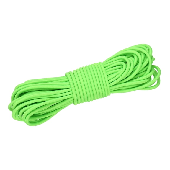 Uxcell 1/8" x 49 Feet Elastic Bungee Shock Cords Marine Grade Kayak Stretch String Rope Tie Down Strap for Securing Luggage Moving Cargo DIY, Green
