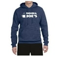 thumbnail image 2 of Mocha Joe's Coffee Stand Shop Logo | Mens Pop Culture Hooded Sweatshirt Graphic Hoodie, Vintage Heather Navy, Small, 2 of 4