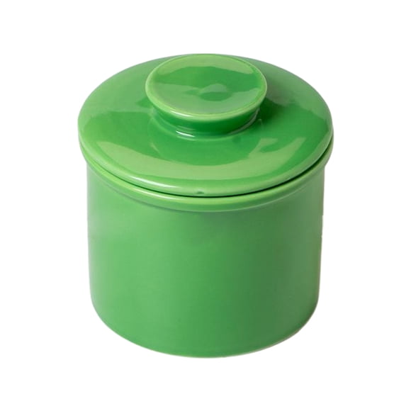 Bewildely Tarro de mantequilla de cerámica con preservación sellada, almacenamiento conveniente y microondas apto para lavavajillas Cocina y Comedor verde