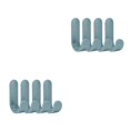 thumbnail image 3 of Decodeary 4PCS/6PCS New Portable Storage Hanger ABS Plastic Hook Self Towel Hanger for Kitchen Bathroom Green 2Set, 3 of 6
