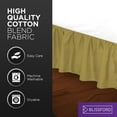 thumbnail image 6 of Ruffled Bed Skirt (Twin, Gold) 21 Inch Drop Dust Ruffle with Platform, Poly/Cotton Fabric, Available in All Bed Sizes and 14 Colors - Blissford, 6 of 6