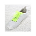 thumbnail image 6 of INSPIRE CHIC2 Pairs Flat Snow Yarn Shoelaces 2.5cm/4cm Wide Transparent Shoe Laces for Sneakers Fluorescent Green 60cm/24", 6 of 6