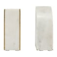 thumbnail image 2 of Set of Two Bookends 8" Set of White Marble Decorative Pie Bookends For Home or Office Gifts for Book - 4" x 2" x 5", 2 of 8