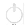 thumbnail image 2 of OUNONA Wall Mounted Towel Rings White Round Towel Holder for Bathroom with Quick Access 1Pcs, 2 of 7