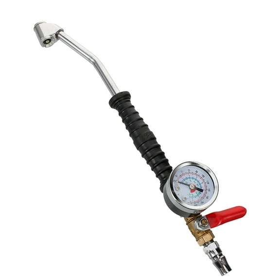 LULULION Tire Pressure Gauge Heavy Duty Tire Inflator Plastic Alloy for Tire Maintenance 1Pack