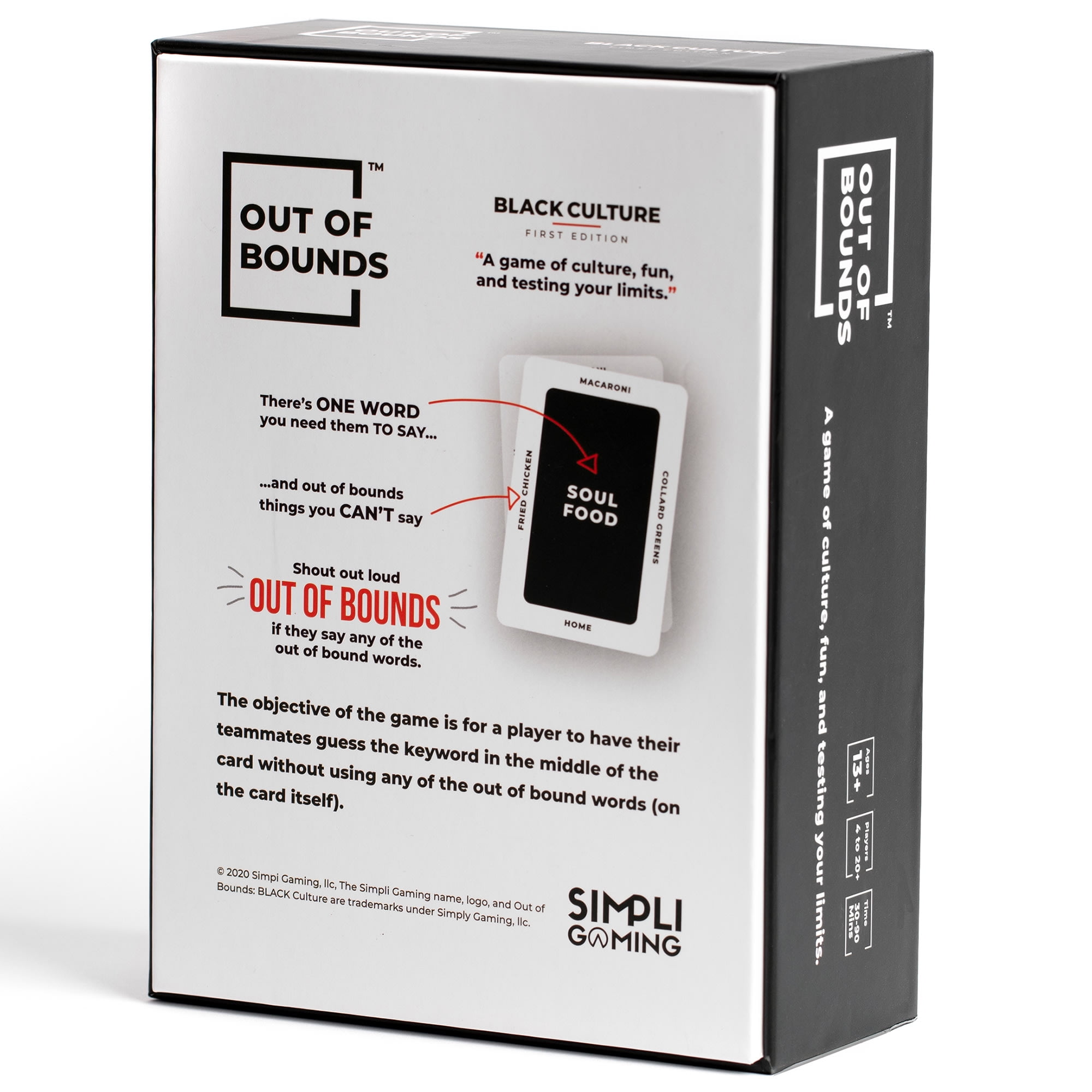 Out of Bounds: Black Culture - First Edition - Fun Black Taboo Card Game of Guessing, Where You Compete Against The Timer to Guess The Word, Simpli Gaming, Party Game for 4+ Players Ages 13+