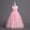 A14 Pink, variant on Girls Luxury Embroidery Floor Length Evening Gown Sleeveless Lace Backless Flower Girl Wedding Party Pageant Contest Performance Piano Recital Formal Gala Maxi Ball Gown Big Girls Dresses
