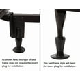 thumbnail image 4 of Leg Daddy 2-Piece Steel Stem Plastic Bed Frame Glide Legs, Set of 6, 4 of 4