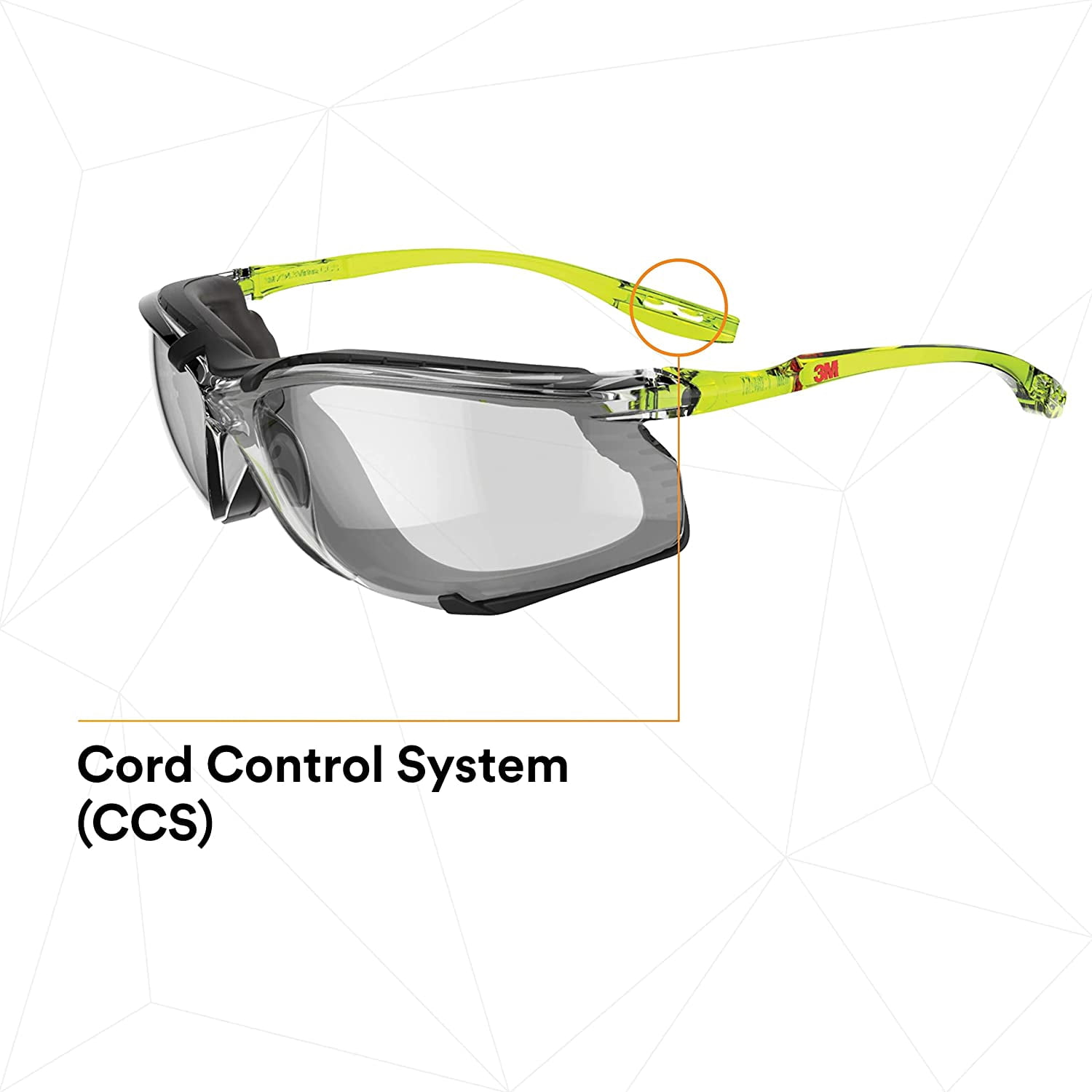 3m Safety Glasses,Foam Lined,Unisex SCCS07SGAF-GRN-F