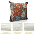 thumbnail image 4 of QZHH Farmhouse Throw Pillow Cover with Zipper Orange Red Chinoiserie Floral Blue and White Porcelain Vase Pillow Cases Cushion Cover for Office Living Room Bedroom Car Chair Home Decorations, 4 of 5
