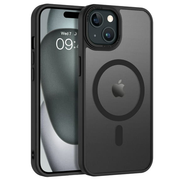 Iphone 15 Case with Magnetic, 6.1" Tpu Pc Frosted Anti Slip Full Protective Case, BENTOBEN Precision Cut Magnetic Phone Case, Strong Magnetic Suction Case for Iphone 15