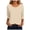 Light Yellow, variant on COMVALUE Womens Tops 3/4 Sleeve Shirts Round Neck Loose Casual Blouses Tshirts Red XXL