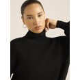 thumbnail image 4 of Scoop Women’s Boxy Turtleneck Sweater, Midweight, Sizes XS-XXL, 4 of 4