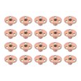 thumbnail image 1 of OUNONA 20Pcs Threaded Insert Nuts Iron for Fastening Nut Installation on Wooden Furniture, 1 of 7