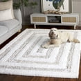 thumbnail image 3 of Safavieh Glory Veronica Geometric Shag Area Rug, Ivory/Beige, 9' x 12', 3 of 11