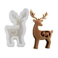 thumbnail image 2 of Reindeer Shape Silicone Mold Baking Tool For Epoxy Resin Candle Soap Making, 2 of 9