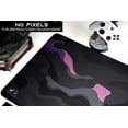 thumbnail image 4 of XXL Mouse Pad/Mat | (35.5''x15.8''x0.12'') Light Series Mousepad for Maximum Speed (Waterproof) Desk Pad | Black Gray and Purple Colors, Marble Topographic x Galaxy Style (Armatic - BP), 4 of 5