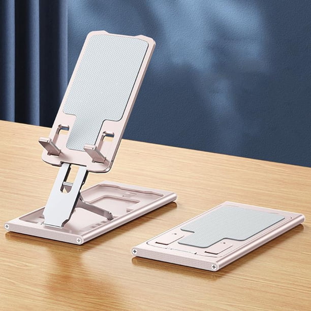 Soporte de tableta de teléfono móvil de Metal ajustable portátil soporte de teléfono de almacenamiento plegable soporte de tableta telescópica