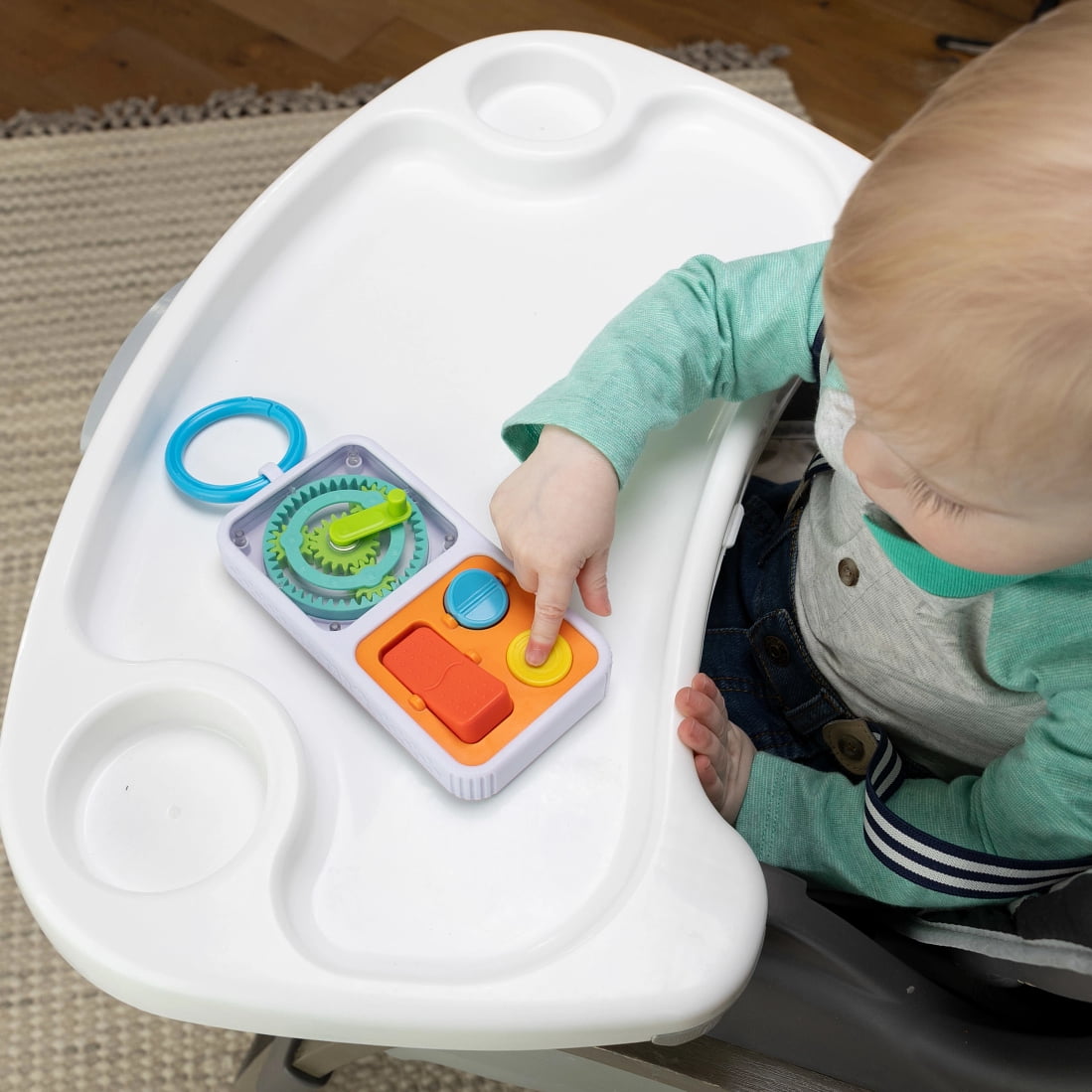 Fat Brain Toys PlayTab Go Modular Activity Board, Toddler, Ages 12 Months and up