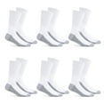 thumbnail image 3 of Fruit of the Loom Men's Dual Defense Crew Socks, White, Size 12-15 (6-pack), 3 of 11