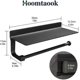 thumbnail image 2 of Wall-Mounted Paper Towel Holder Paper Towel Dispenser 33cm, Metal, Black Kitchen Paper Holder, 2 of 5
