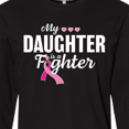 thumbnail image 4 of Inktastic Breast Cancer Awareness My Daughter is a Fighter Long Sleeve T-Shirt, 4 of 5