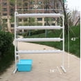thumbnail image 3 of EQCOTWEA Hydroponic 36 Plant Site Grow Kit Vertical Type Pipeline Vegetable Planter PVC, 3 of 7