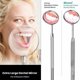 thumbnail image 4 of Kit Dentaire Hygiène Bouche 5uds: Miroir, Pince à bouche, Grattoir faucille, Grattoir tartre et Burin Double Pointe -pour Utilization Professionnel Argent, 4 of 5