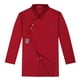 thumbnail image 2 of Chef Coat Camarero de cocina Ropa de camarera Chef Wear Button ligera Uniforme para Hotel Servicio de comida Cocina Pub Hombres L rojo, 2 of 8