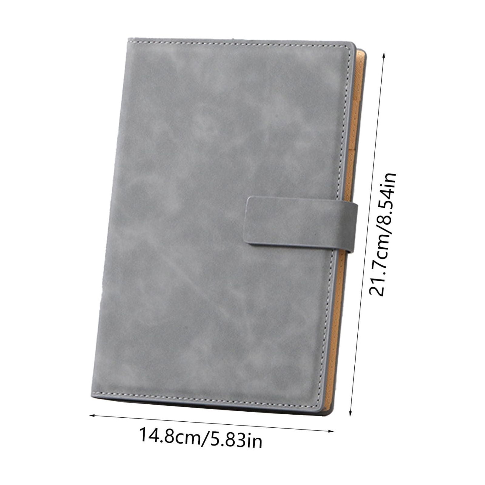 2Pcs Magnetic Closure Notebook, 8.54x5.8 In, A5 Thickened Cover, for Office, Business, Conference, Meeting Notes