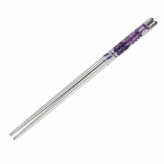 ACDANC Reusable Chopsticks Training Chopsticks, Stainless Steel Metal Chop Sticks, Adult Training Chopsticks for Adults, Children, Beginners, Practice Food