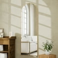 thumbnail image 3 of BEAUTYPEAK 50"x 16"Arched Full Length Mirror Wall Mounted Door Mirror,Glod, 3 of 8